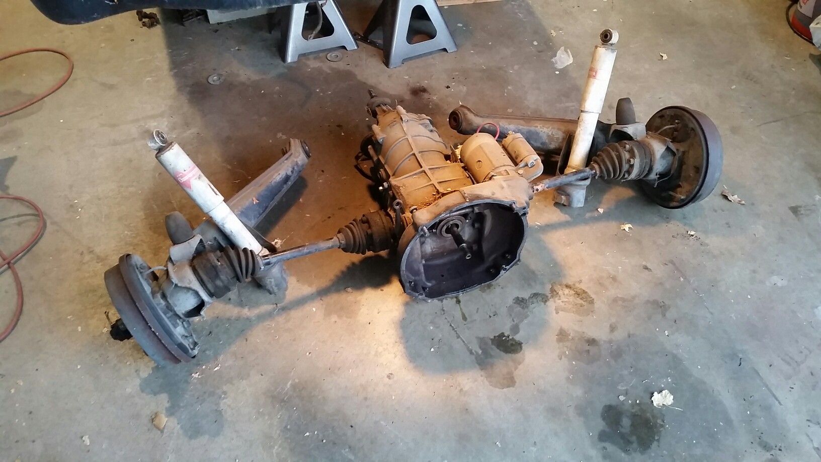 VW transmission IRS transaxle, starter, rear suspension, bug beetle Ghia