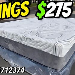 King Organic Cotton Hybrid Cool Memory Foam Mattress 