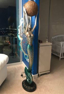 Mermaid floor lamp $890