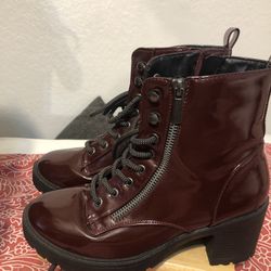 Maroon Boots 