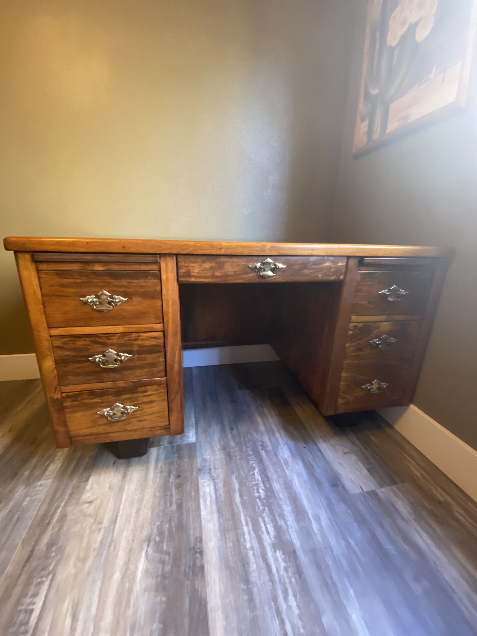 Wood Desk - Walnut - No Particle Board or MDF!