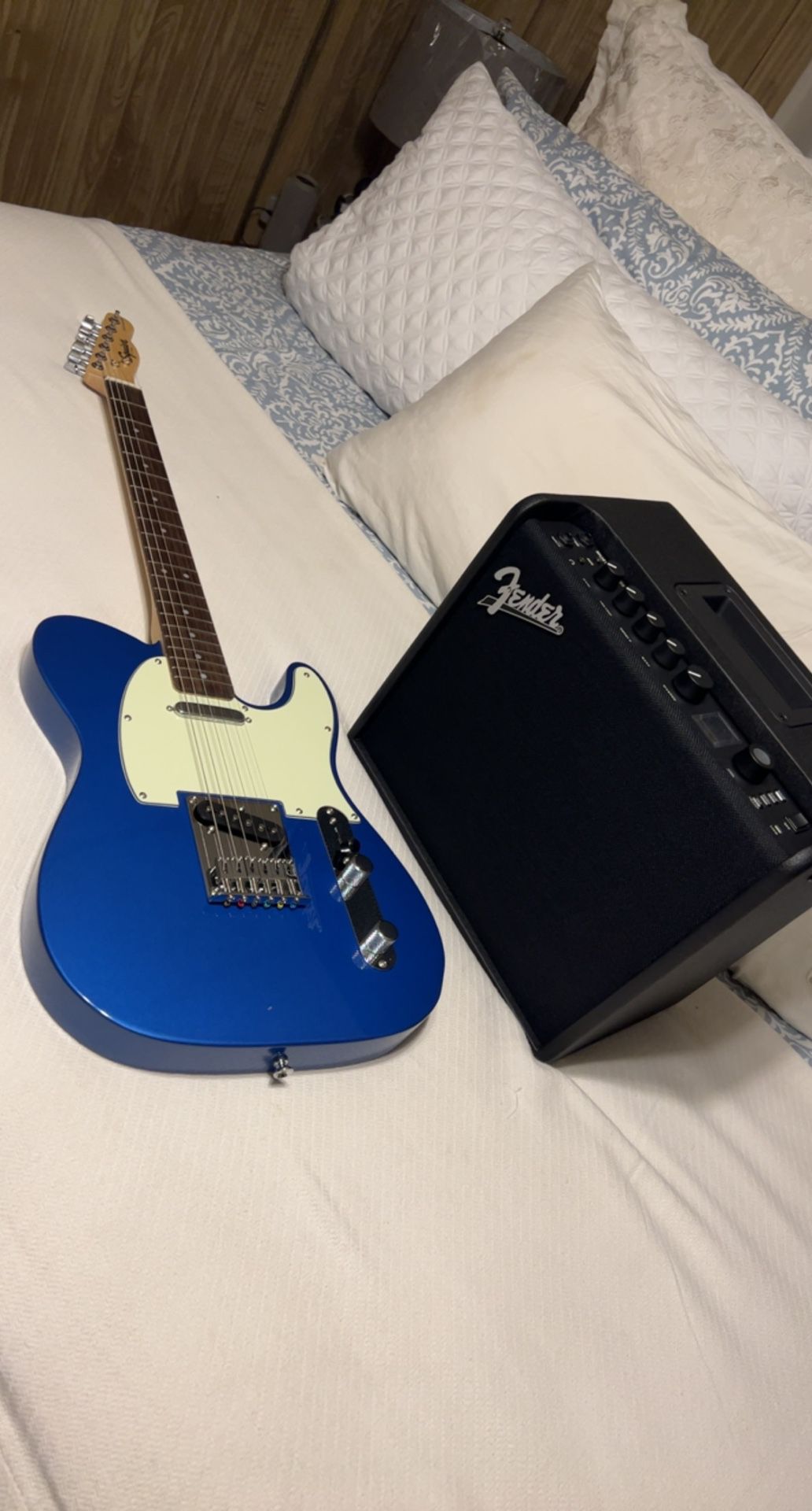 Squire Telecaster and Fender Amp 
