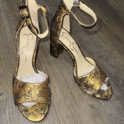 Jessica Simpson Women's Sherron Ankle Strap Block Heel Sandals