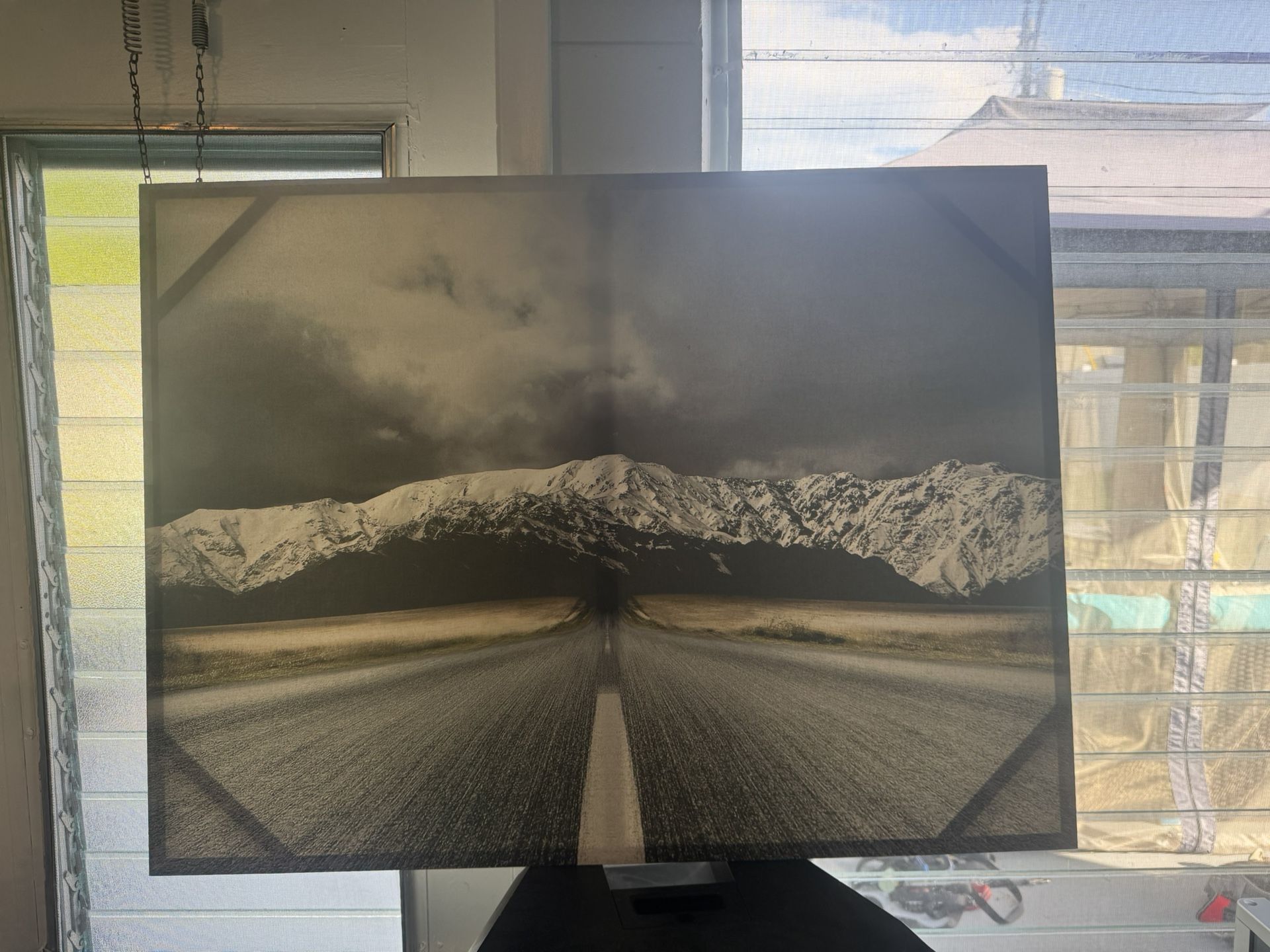 Mountain View Canvas Painting 40” wide x 30” long