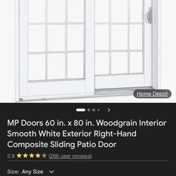 Right Hand Sliding Door 72x80