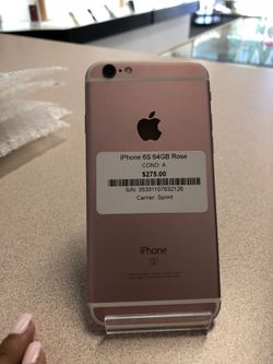 ROSE IPHONE 6S WITH 64GB! (SPRINT/BOOST MOBILE)