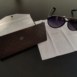 Genuine Gucci Men's Aviator Sunglasses