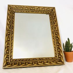 Vintage Gold Framed Mirror 