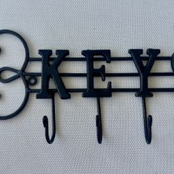 Cast iron key rack