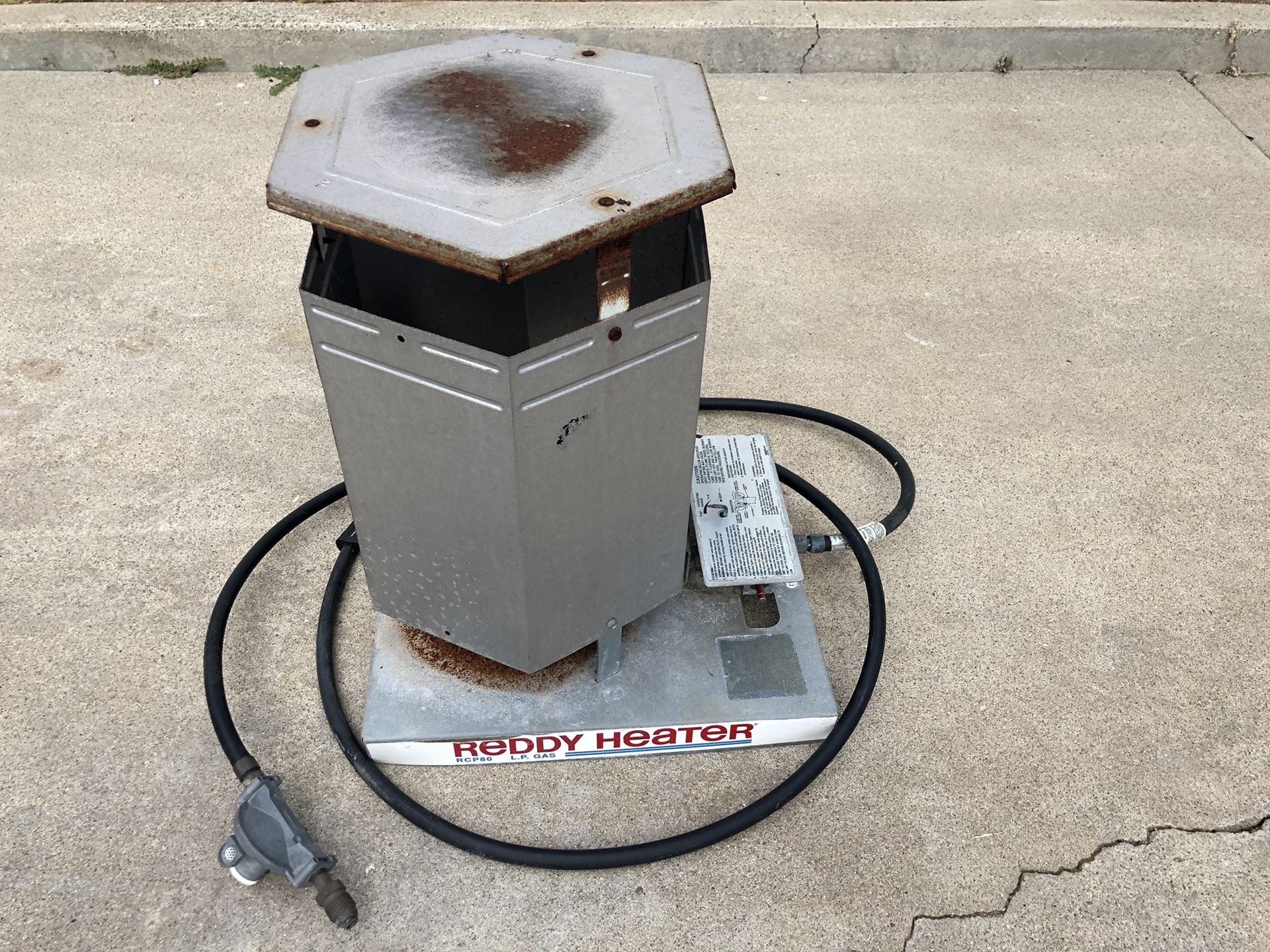 Propane LP gas outdoor heater Reddy Heater RCP80 LP