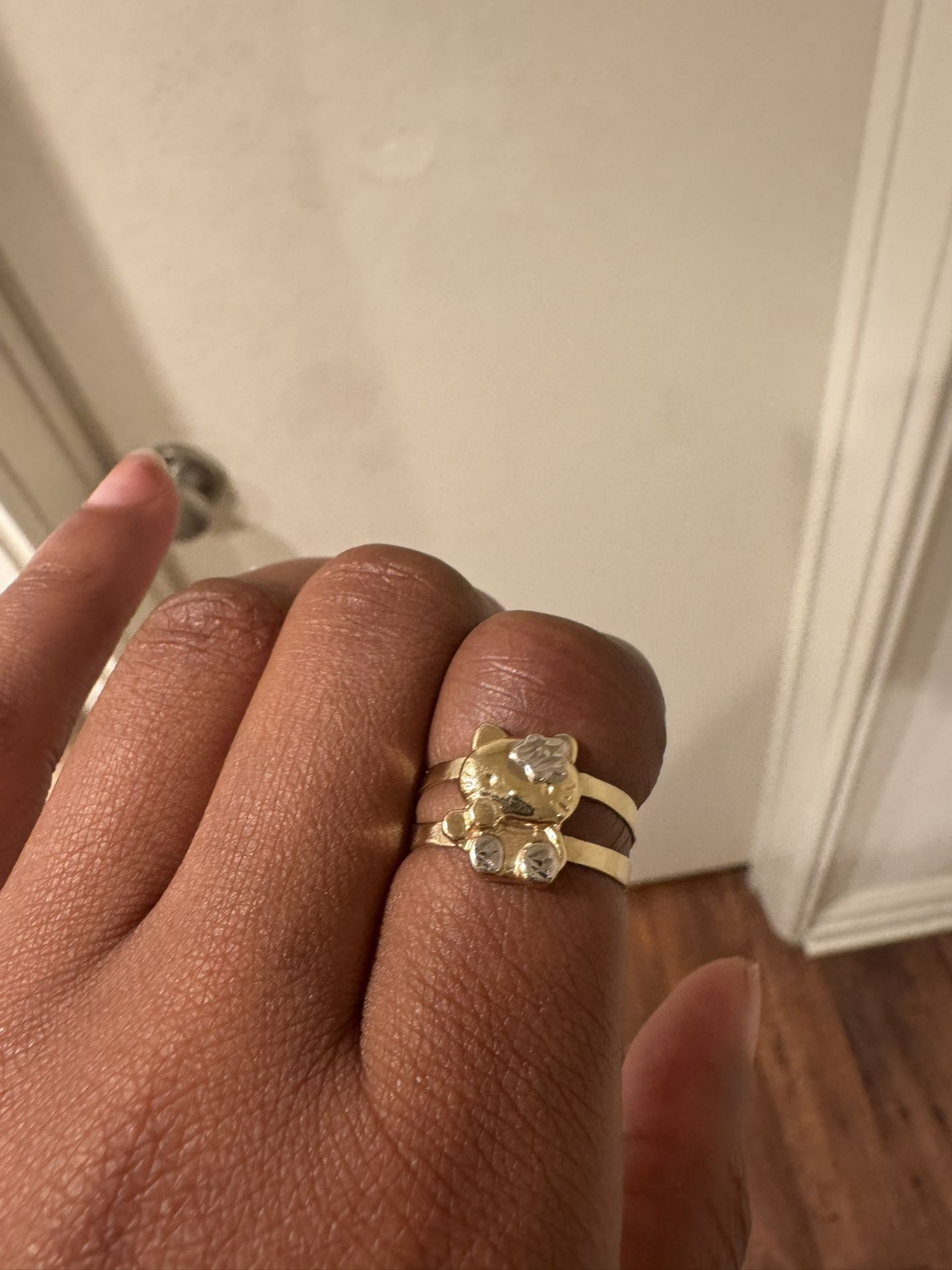 Hello Kitty Ring 10k Gold
