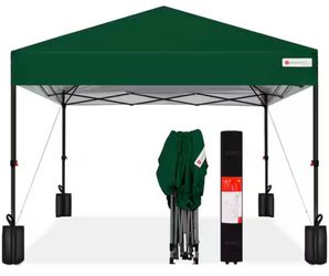 Forest Green Easy Setup Pop Up 10 x 10 Canopy Instant Portable Tent