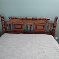 Headboard, Footboard, Box Spring and the Metal Frame
