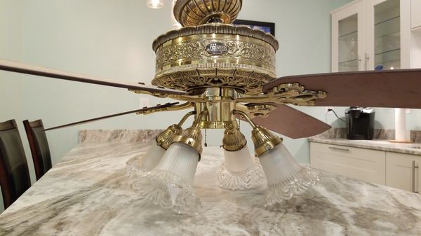 Hunter Medalist Series Ceiling Fan Gold Works For Sale In Dunwoody Ga Offerup