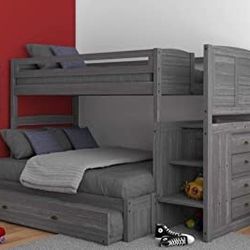 Bunk Bed Twin Over Full With Trundle Or Drawers In The Bottom In Offer 🔥🔥🔥