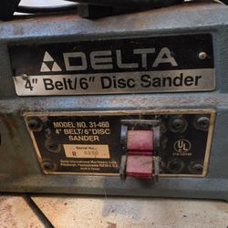 Delta 4" belt and 6" disc tabletop sander