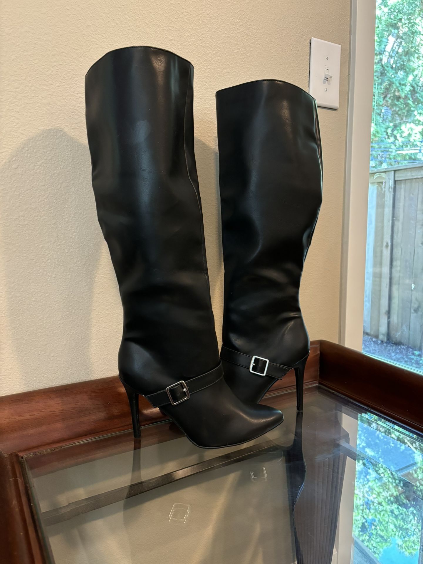 Brand new, never worn. Size 8, Heeled Boots.