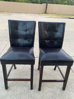 2 chairs 24 inches high at the seat $30 both