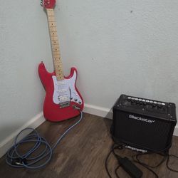 Electric Guitar With Amp