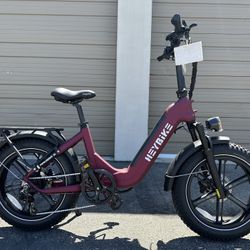 HEYBIKE Ranger S 750 Watts 20” Foldable Electric Bike In Red