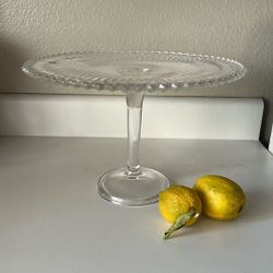 Beautiful Glass Cake Plate Stand 