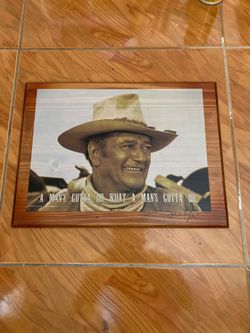 John Wayne wall art