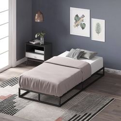 Twin Bed Frame Zinus Metal and Wood