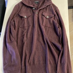 BANANA REPUBLIC MEN’S BURGUNDY RED SWEATER SWEATSHIRT SWEAT SHIRT