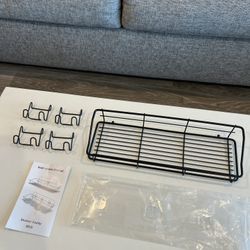 NEW Adhesive Bathroom Shelf Organizer OR Kitchen Spice Rack Wall Mounted 