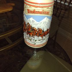 Vintage 1985 "A" Series  Budweiser Clydesdales Stein  