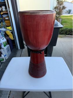 Toca Djembe drum 10 inches wide 24 inches tall