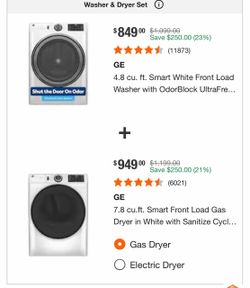 GE washer & Dryer (Front load)