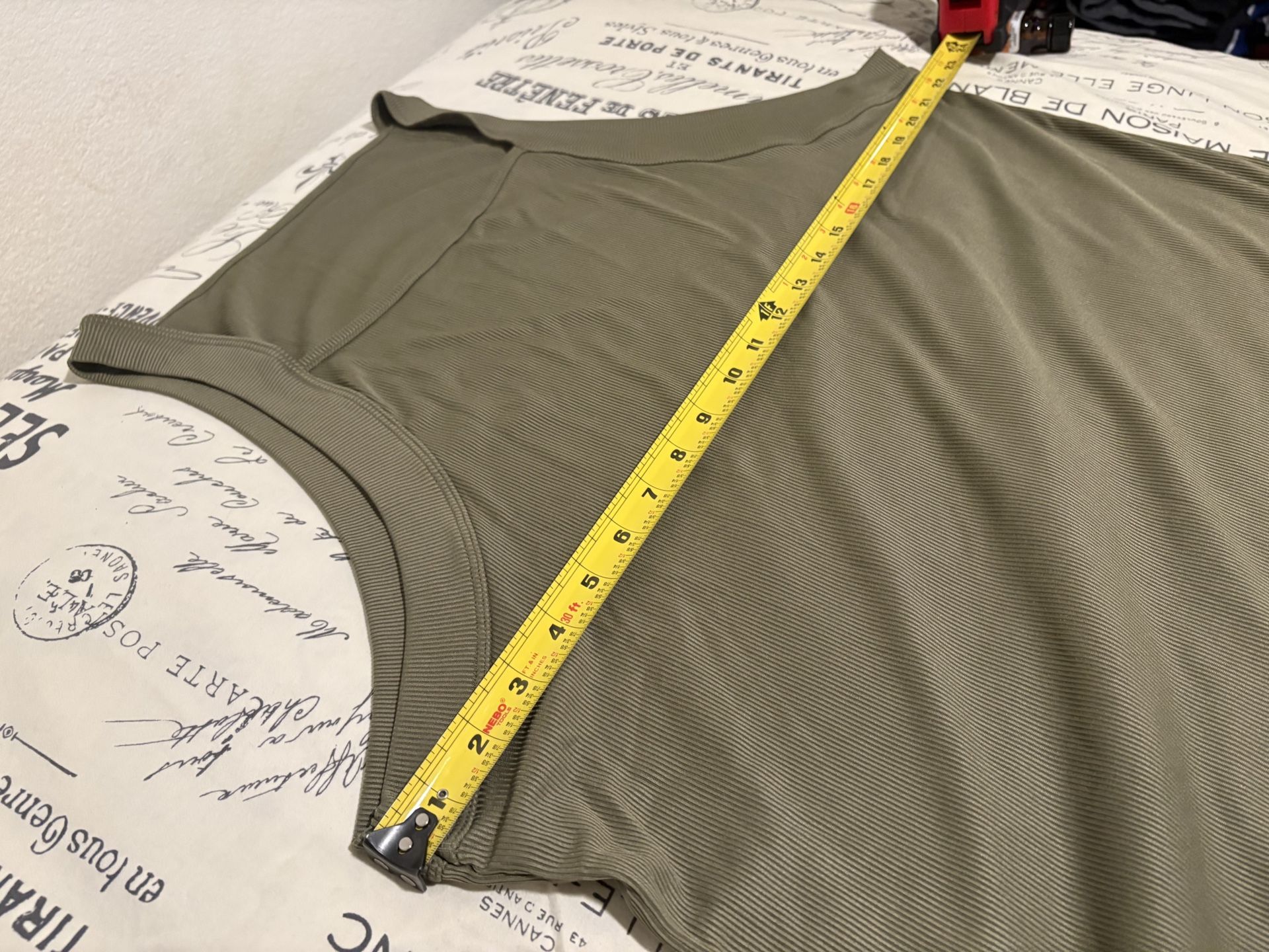 Olive Green Tank Top XL