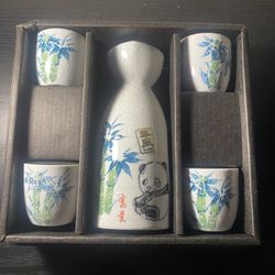 Luxury Chinese Porcelain Wine/Tea Set – Brand New, Gift Quality