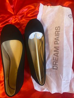 Black Flat shoes Women 8.5 Wide New