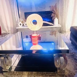 Glass Coffee Table N Couch Together 500