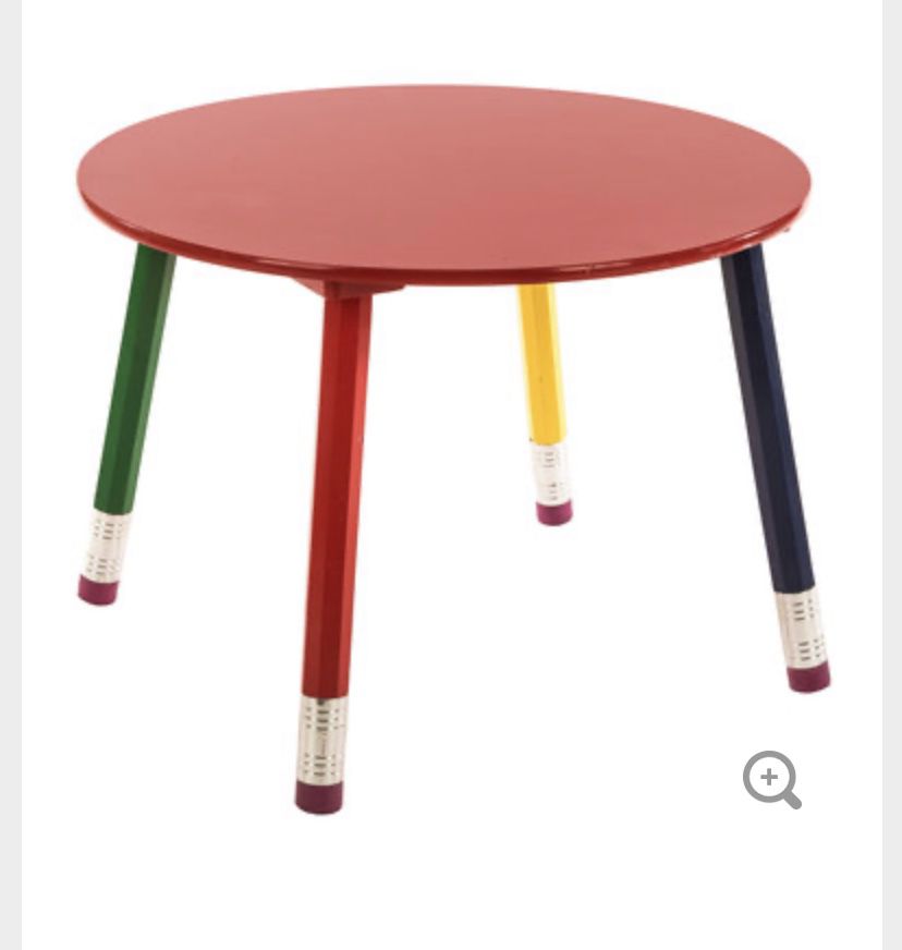 Kids table and chair pencil set
