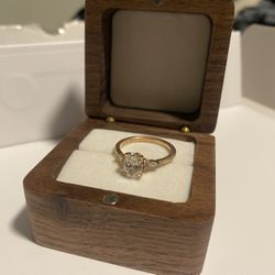 Engagement Ring 1.3 Karat Size Seven Lab Grown