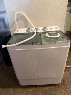 Apartment friendly washer and spin dryer