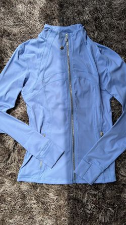 Lululemon Define Jacket - Oasis Blue with Gold Zipper