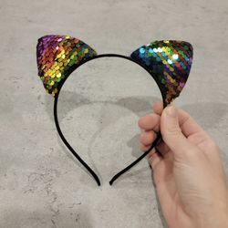 Sequin Cat Ears Costume Dress Up