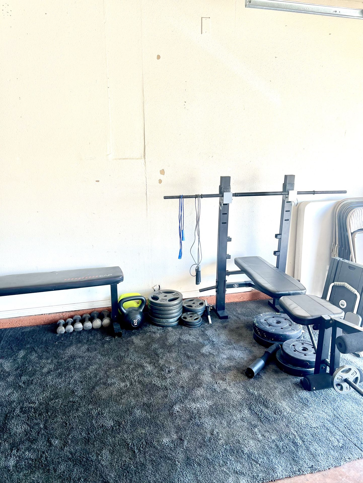 Gym Set / Bench / Barbell / Dumbbell / Kettlebell