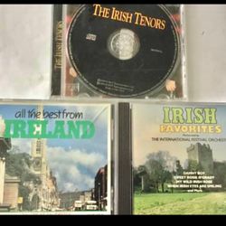 3 Preowned Irish Music CDs Irish Tenors, All The Best From Ireland, Irish Favorites 