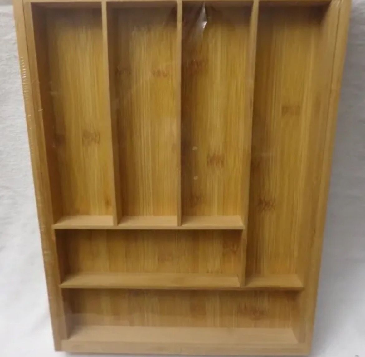 Bamboo Kitchen Drawer Organizer & Silverware Tray, Flatware & Utensil Organizer