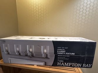 Brand new Hampton Bay 4-Light Bathroom Vanity fixture Bathroom Light Fixtures
