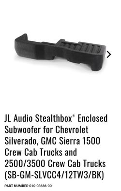 JL Audio Stealthbox® Enclosed Subwoofer