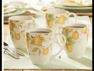 Princess House Marbella Limoncello Mugs