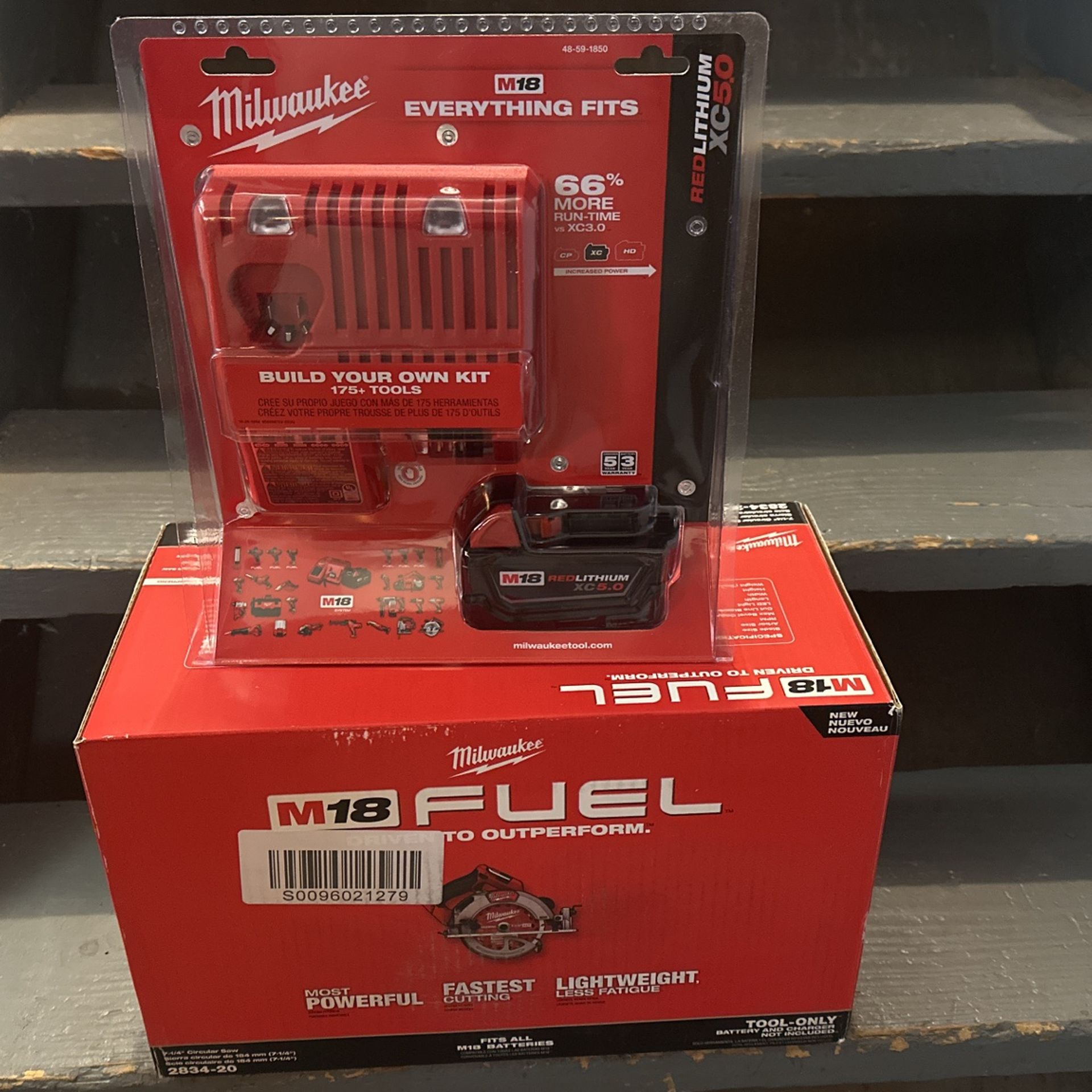New Milwaukee 7 1/4 Circular Saw And Battery & Charger
