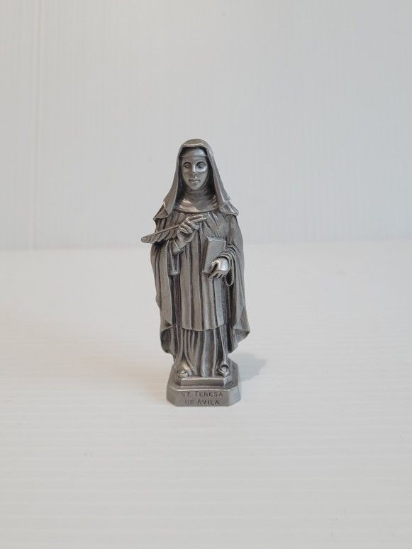 1998 Saint Teresa Of Avila Pewter Figurine 3.75"