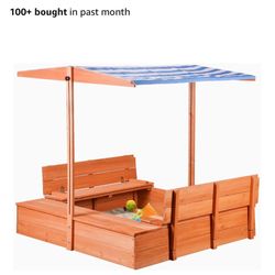 Agitree Kids' Outdoor Wooden Sandbox